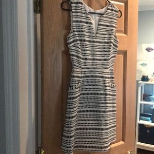 Black and white simple dress